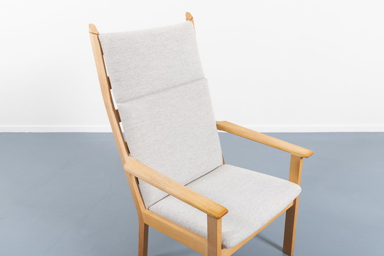 Image 1 of Getama high back easy lounge chair GE 284A by Hans Wegner