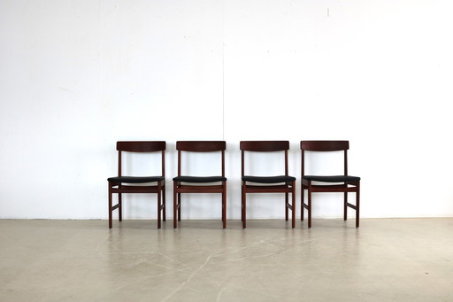 4x vintage Danish dining chairs
