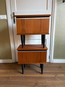 2 x vintage bedside table