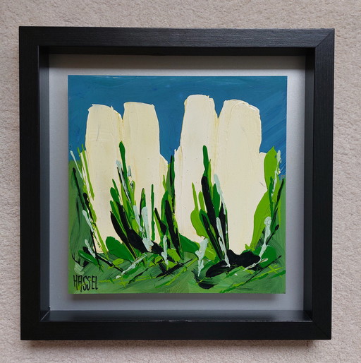 Ad van Hassel "TULIPS" white