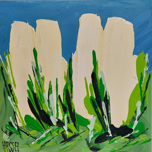 Ad van Hassel "TULIPS" white