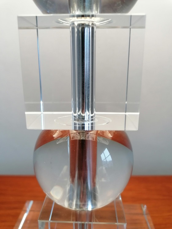 Image 1 of 2x MCM lampe de table en lucite