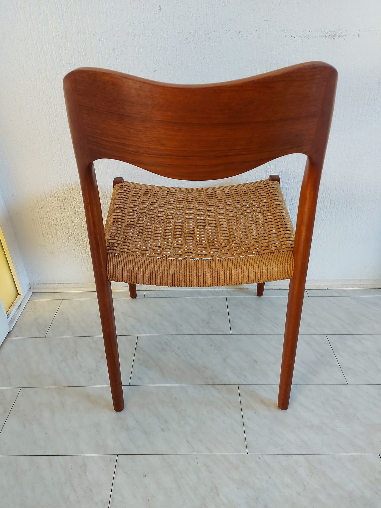 Sedia da pranzo vintage di Niels Moller