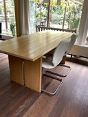 Modern handmade wooden dining table