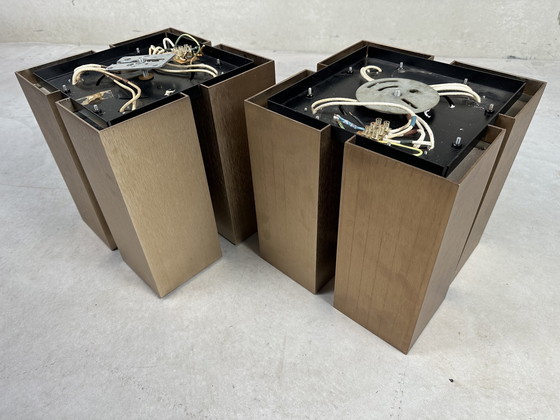 Image 1 of 5x Lampada da parete Vintage Lightolier Quadrille