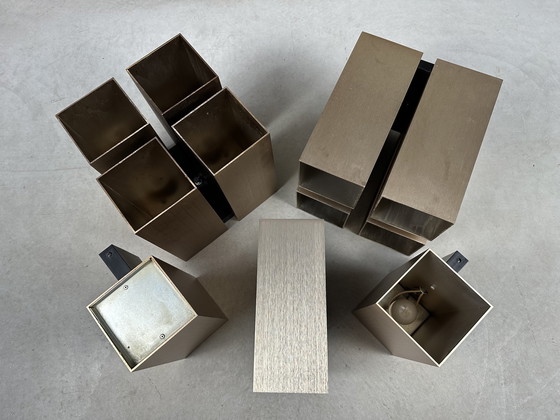 Image 1 of 5x Lampada da parete Vintage Lightolier Quadrille