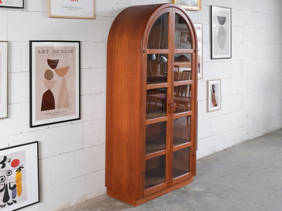 Image 1 of Cathedral-shaped teak Display cabinets