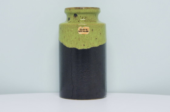 Image 1 of brown & green West Germany vase Scheurich