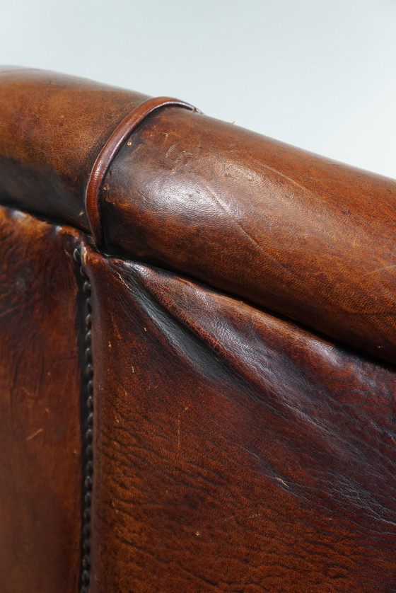 Image 1 of Sheep leather club armchair