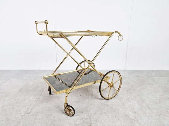 Image 1 of Carrello portavivande in ottone vintage