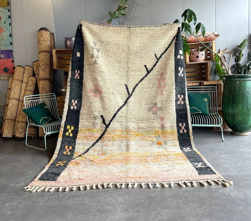 Authentic Moroccan Berber Boujad Rug