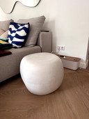 Hard stone pebble side table