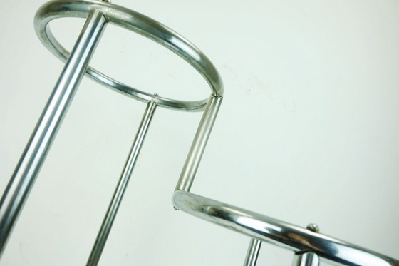 Image 1 of Art Deco umbrella stand chrome plated metal