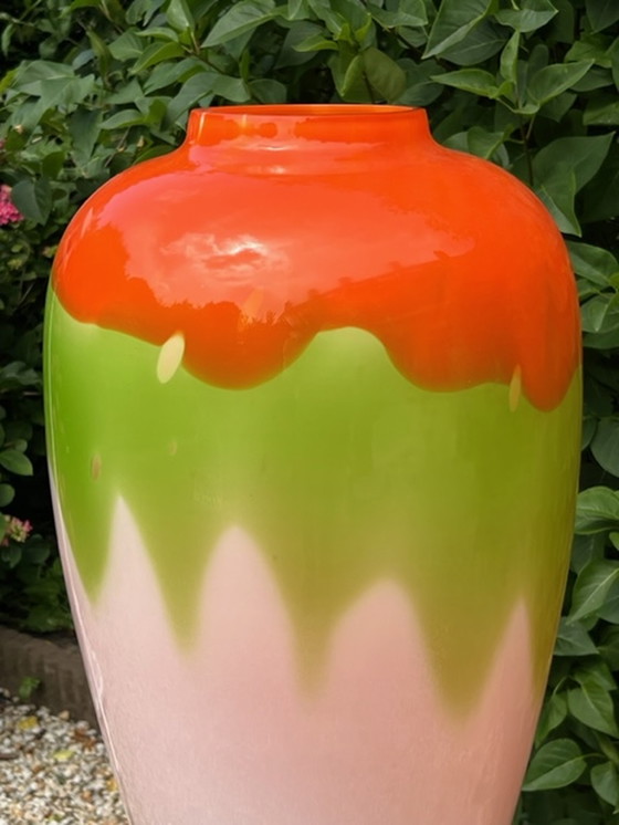 Image 1 of Large (66cm) Unique Decorative Vase Object of Murano Glass