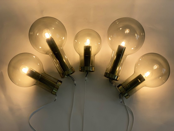 Image 1 of 5x Raak Maxi-Globe ceiling lamps