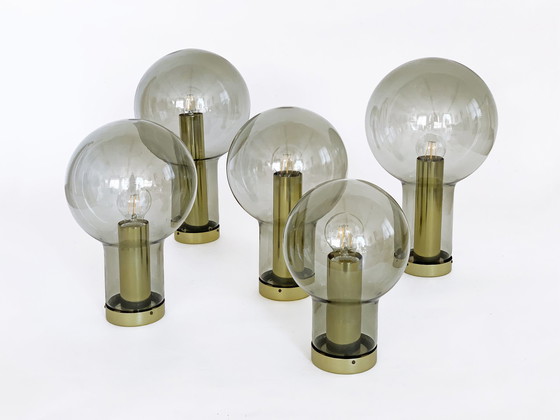 Image 1 of 5x Raak Maxi-Globe ceiling lamps