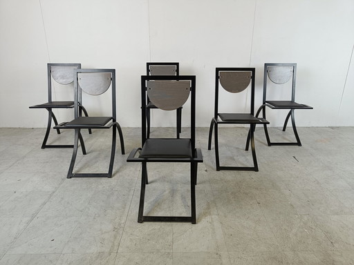 6x KFF Sinus by Karl Friedrich Förster dining chairs