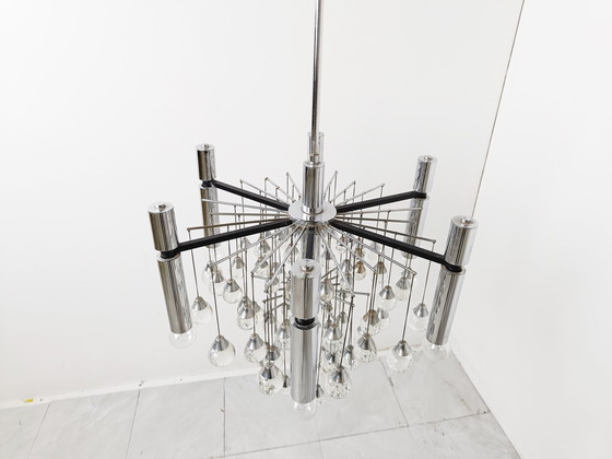 Image 1 of Gaetano Sciolari chandelier, 1970s