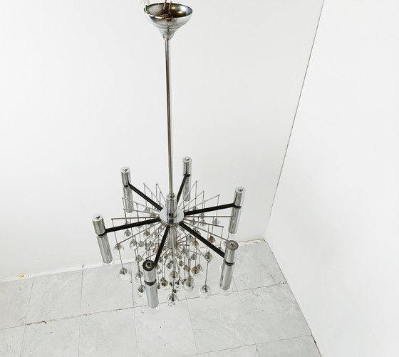 Image 1 of Gaetano Sciolari chandelier, 1970s