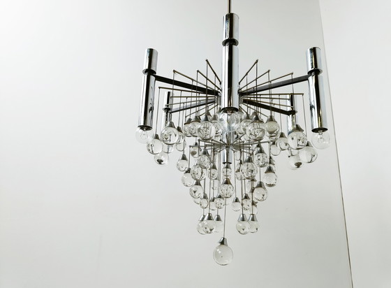 Image 1 of Gaetano Sciolari chandelier, 1970s