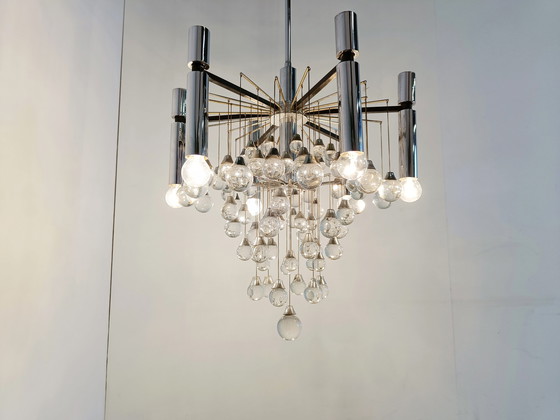 Image 1 of Gaetano Sciolari chandelier, 1970s