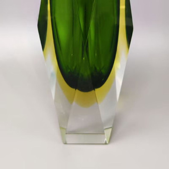 Image 1 of Seguso Green Vase By Flavio Poli