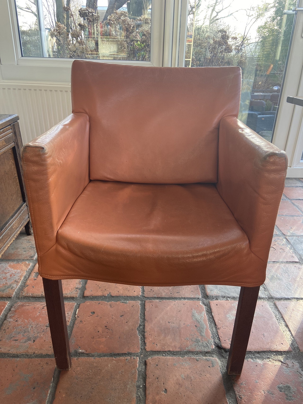 4 sedie Feline Gerard van den Berg in pelle.