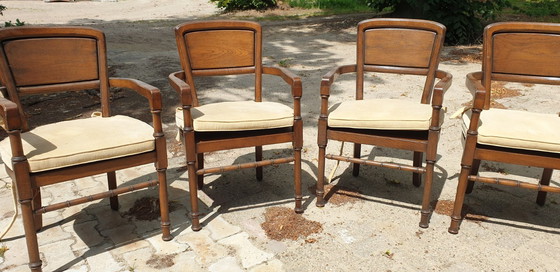 Image 1 of 4x Schuitema Art Nouveau dining room chairs