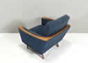 Pair of German lounge chairs with oak details, Germany – circa 1950