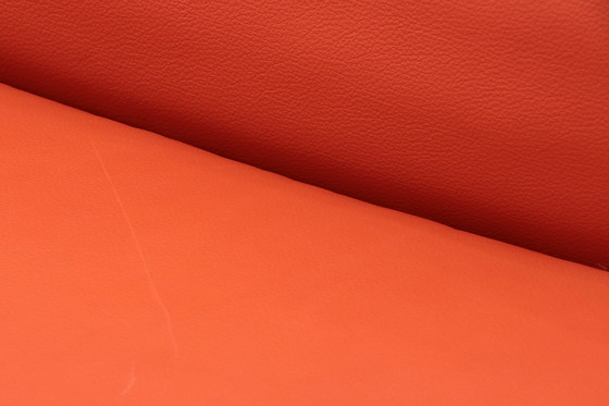 Image 1 of Mario Bellini Amanta modular sofa in orange leather for C&B Italy, 1960s