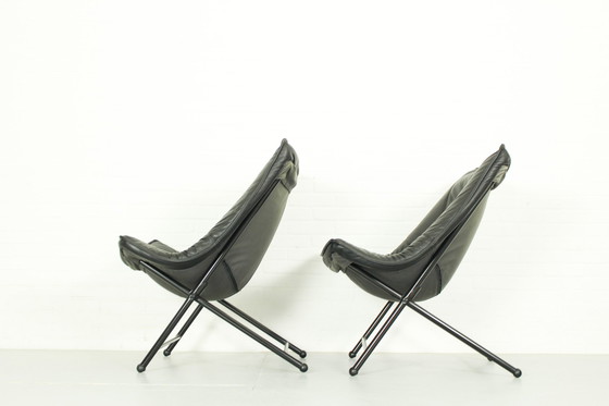 Image 1 of 2x Molinari Folding Lounge Chairs