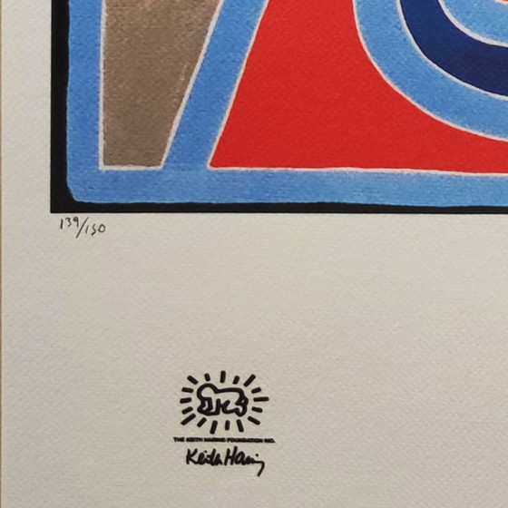 Image 1 of Vintage Keith Haring Limited Edition Lithograph