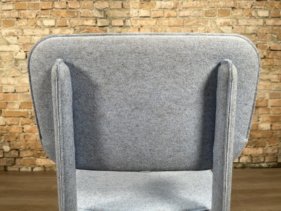 Image 1 of Ligne Roset Felt Chair blue - chair