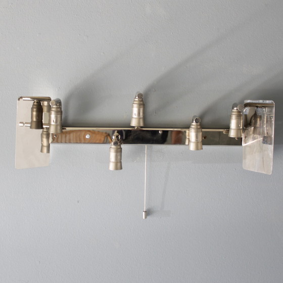 Image 1 of 2x J.T. Kalmar Ice Glass Sconces