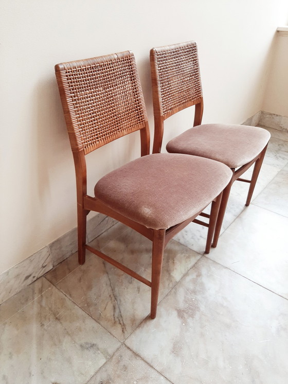 Image 1 of 2x E. Knudsen chairs for Jensen & Lykkegaard chair