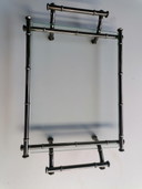 VIntage silver butler tray Bamboo