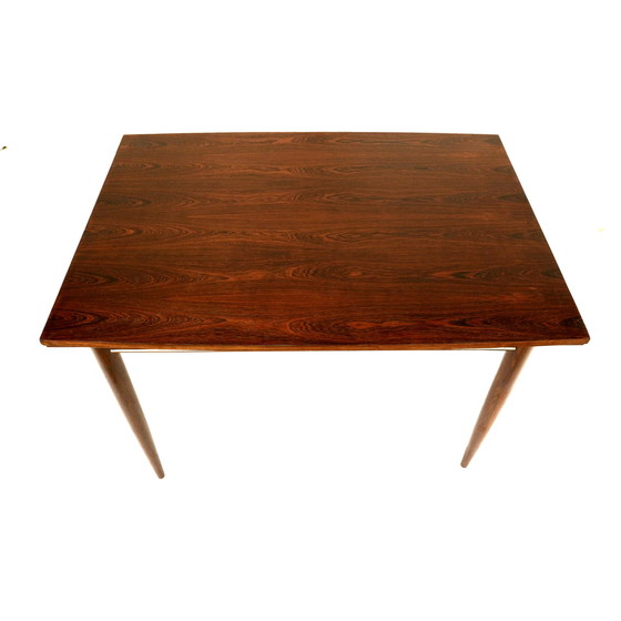 Image 1 of Table de salle à manger extensible en bois de rose fabriquée dans les années 1960