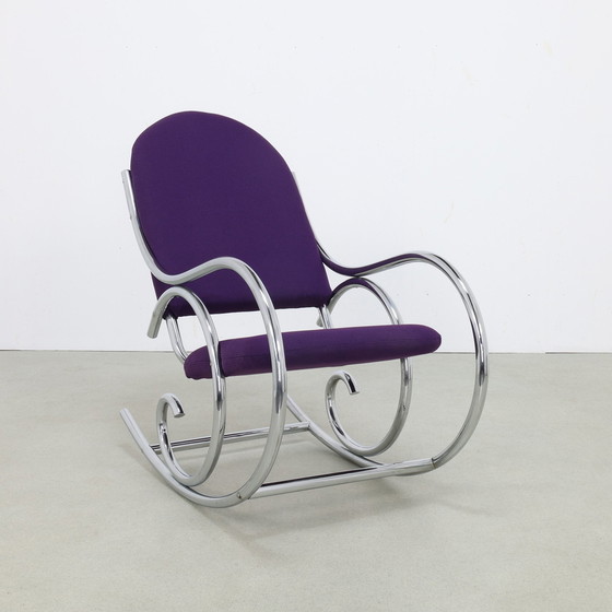 Image 1 of Chaise à bascule en chrome, 1970