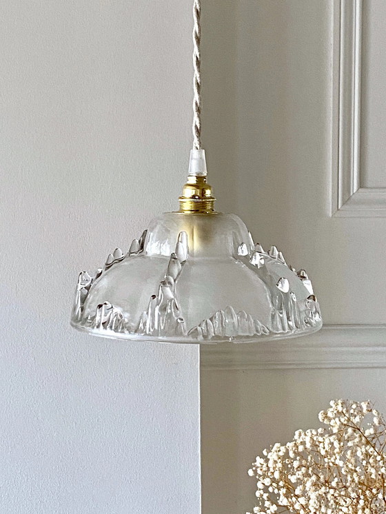 Image 1 of 3x Art Deco glass lampshade frosted