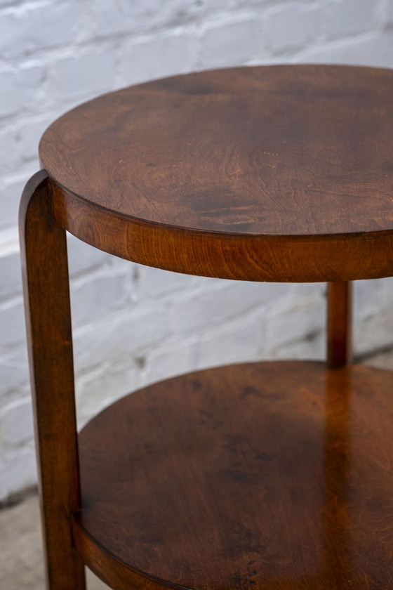 Image 1 of Side Table in stained birch, 1930s Denmark