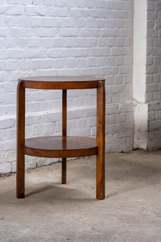 Image 1 of Side Table in stained birch, 1930s Denmark