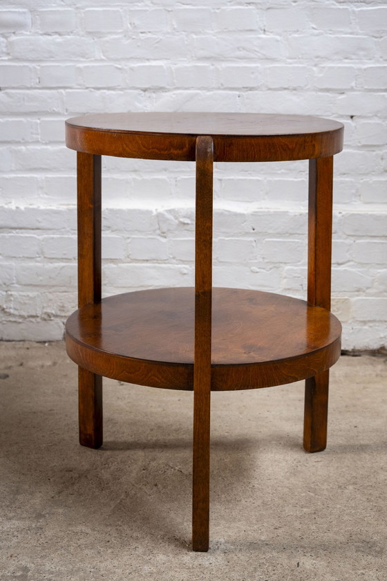 Image 1 of Side Table in stained birch, 1930s Denmark