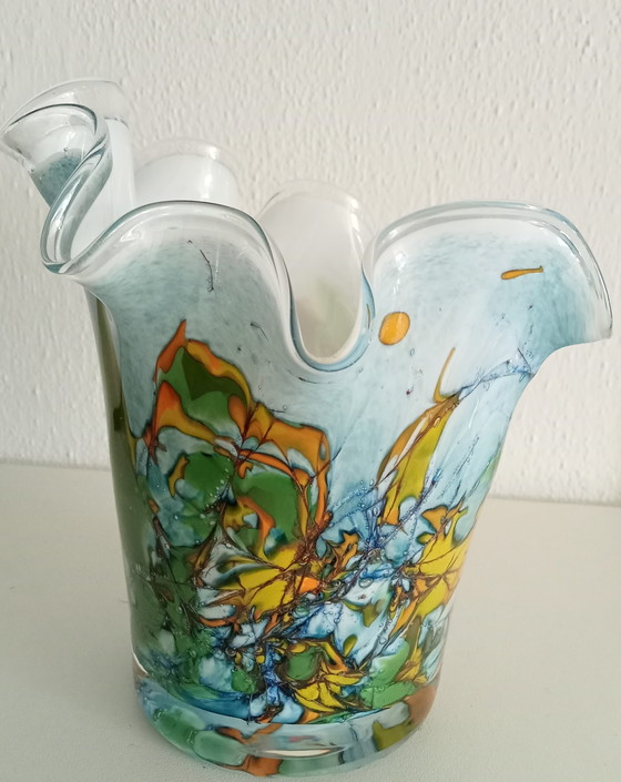 Image 1 of Vintage Amalfi Folding vase handkerchief vase
