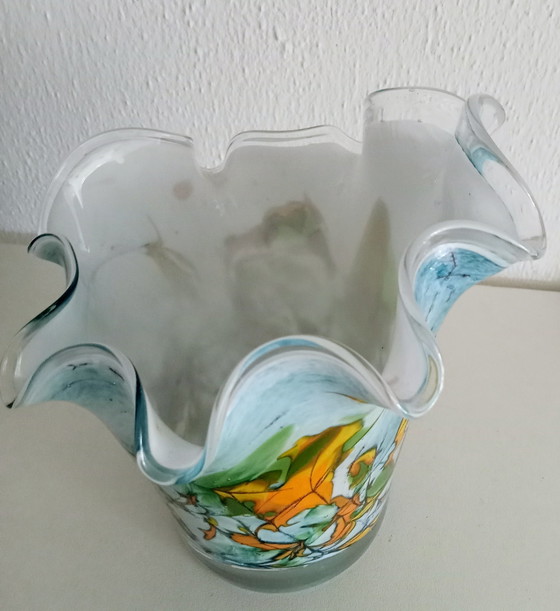 Image 1 of Vintage Amalfi Folding vase handkerchief vase