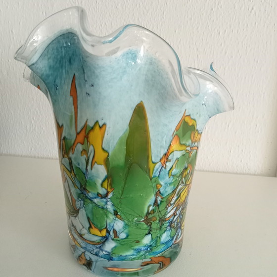 Image 1 of Vintage Amalfi Folding vase handkerchief vase