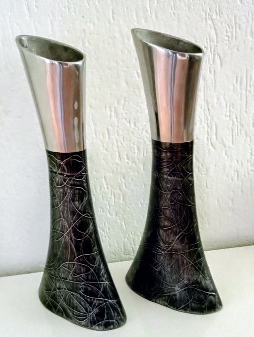 2x Urban set Design vase