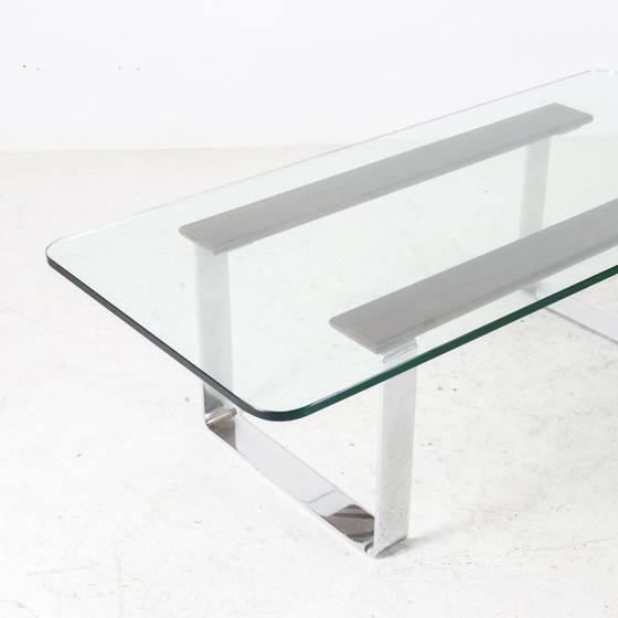 Image 1 of Table basse en palissandre et verre 1960s/70s