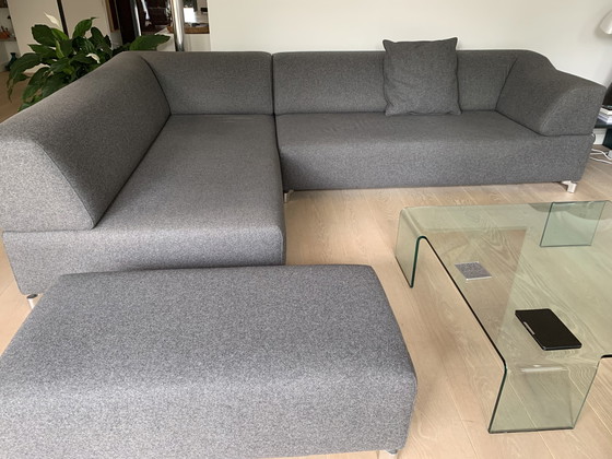 Image 1 of Leolux corner sofa with stool