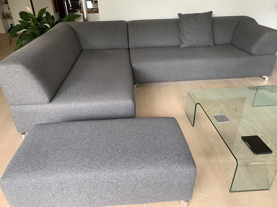 Image 1 of Leolux corner sofa with stool