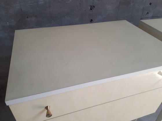 Image 1 of 50s/60s 2 tables de nuit vintage style Kennedy